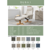 Dubai Recliner Chair & Footstool in Lisbon Wheat Dubai Recliner Chair & Footstool in Lisbon Wheat